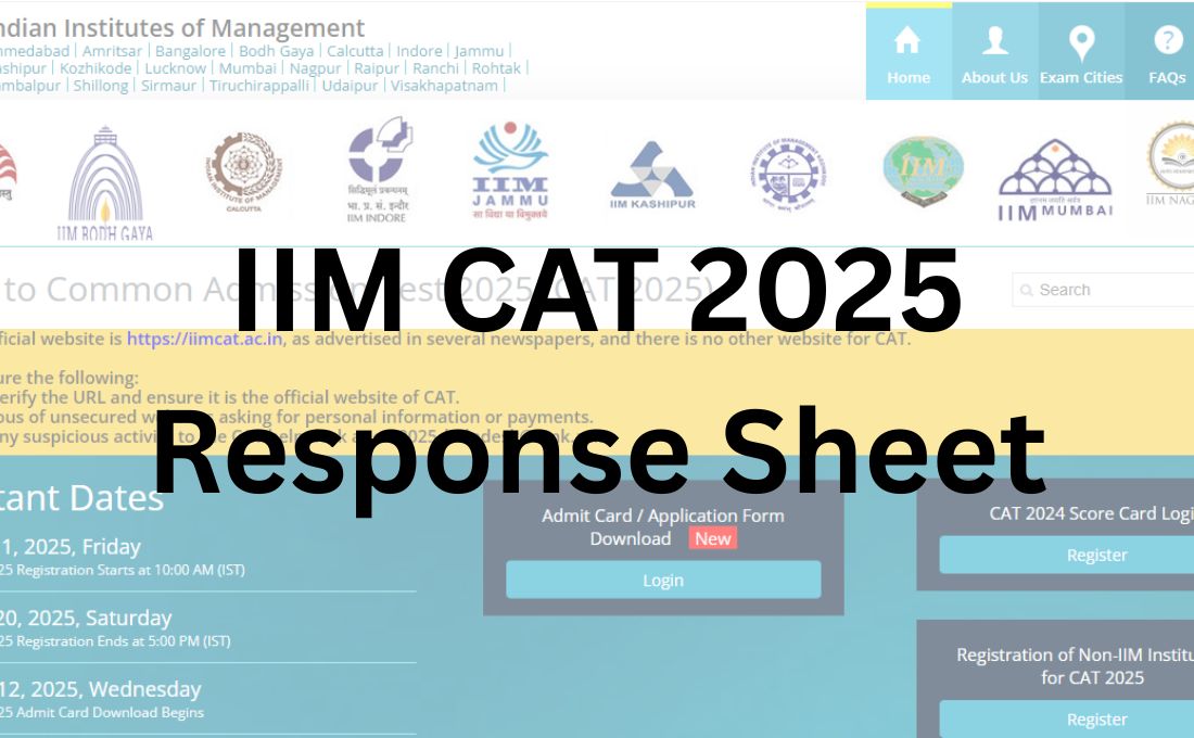 IIM CAT 2025 Response Sheet