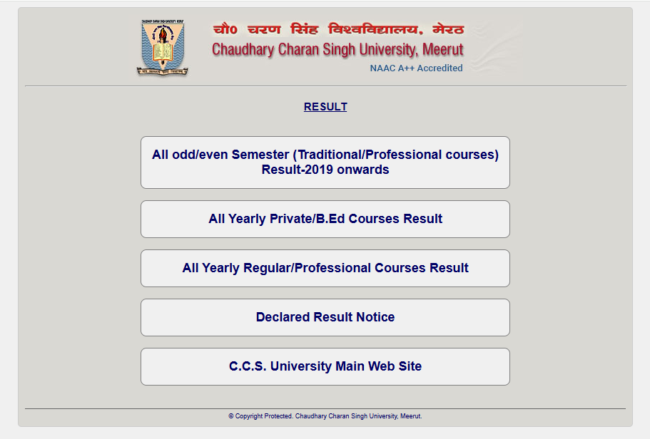 CCSU Result
