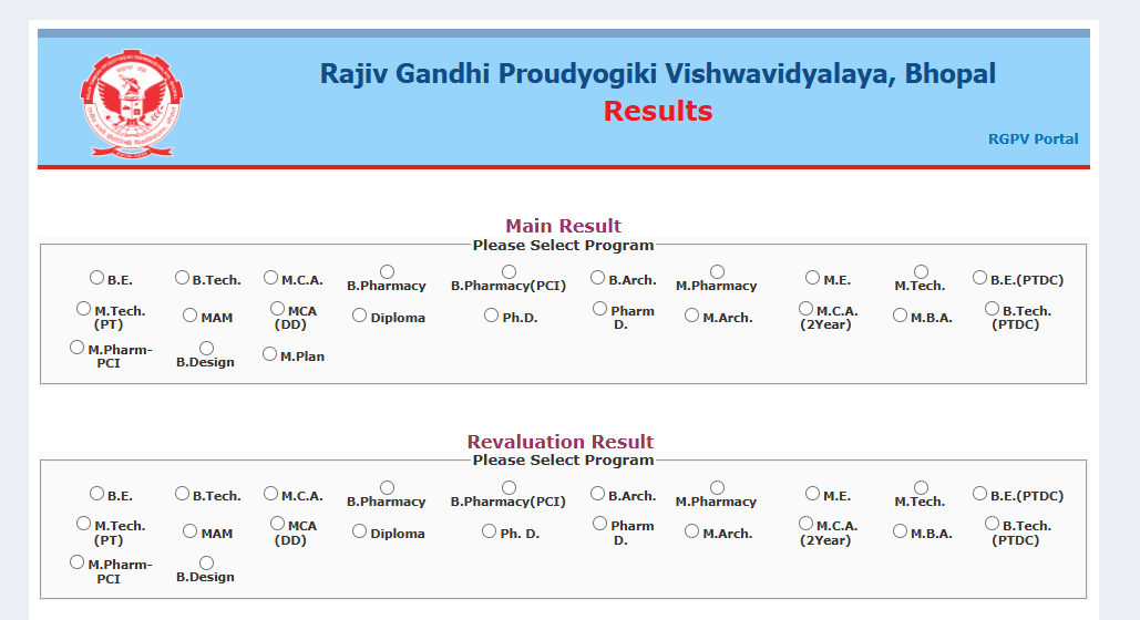 RGPV Result