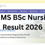 AIIMS BSc Nursing Result 2026