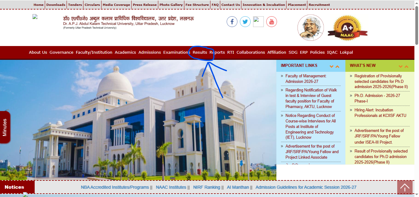 AKTU One View Result