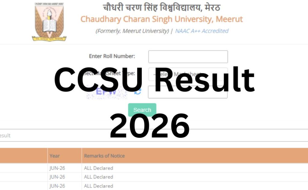 CCSU Result 2026