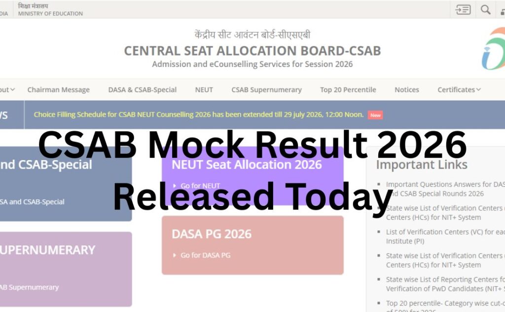 CSAB Mock Result 2026