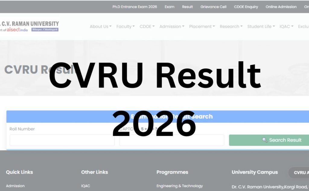 CVRU Result 2026