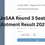 JoSAA Round 3 Seat Allotment Result 2026