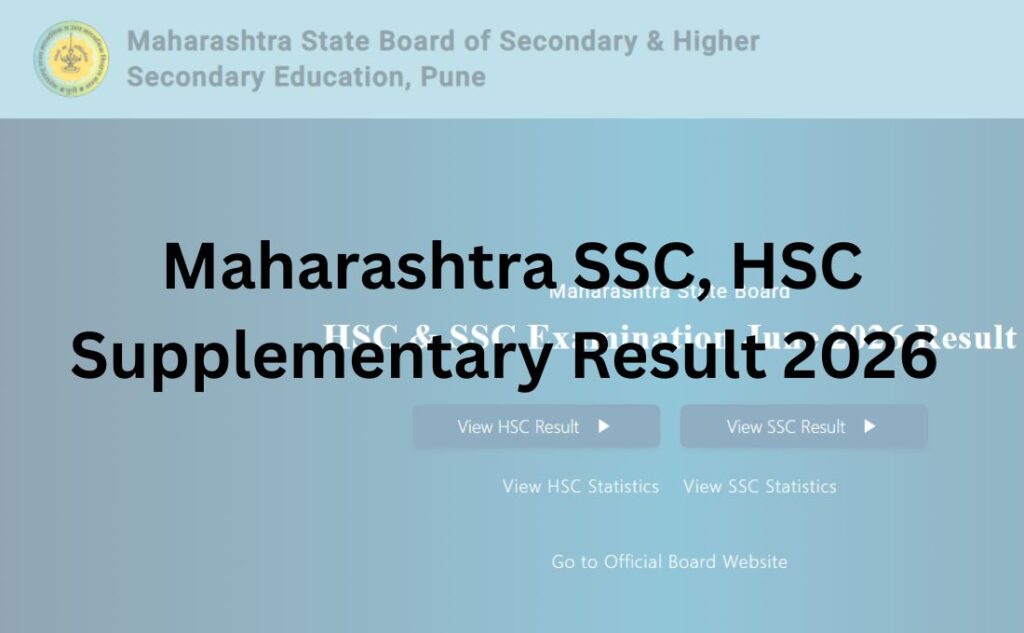 Maharashtra SSC, HSC Supplementary Result 2026