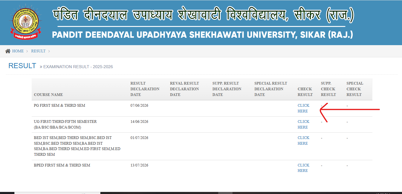 PDUSU Result