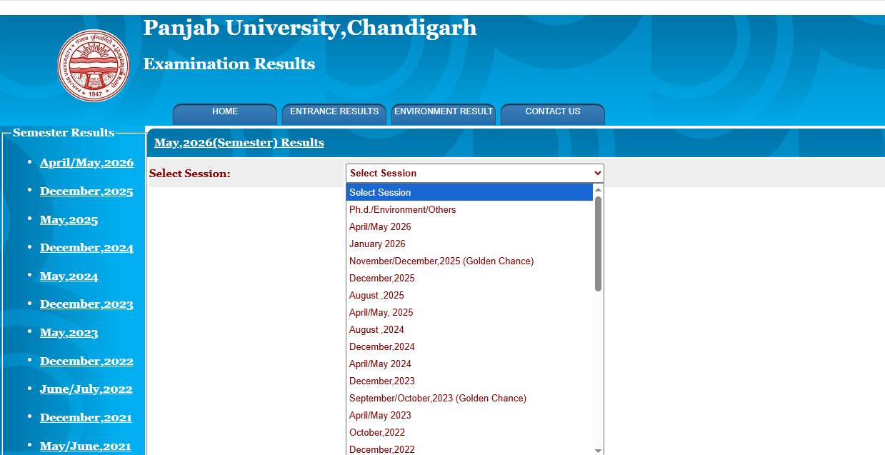Panjab University Result