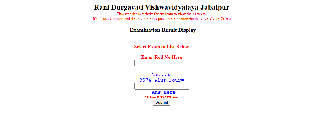 RDVV Result
