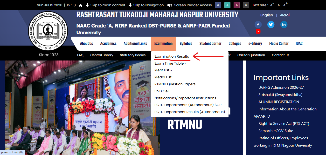 RTMNU Result