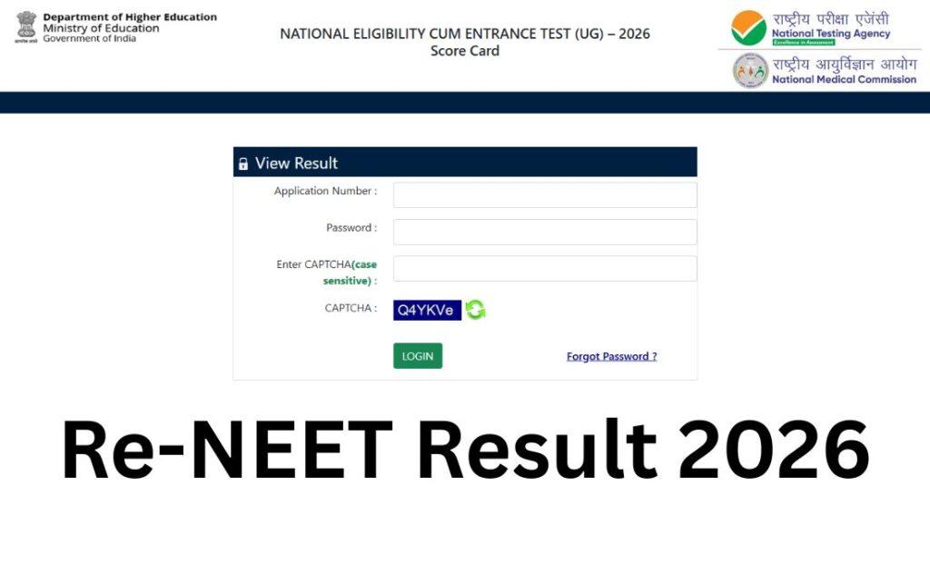 NEET Result 2026 Out @neet.nta.nic.in, 11.21 Lakh Qualified Re-NEET 2026, Check CutOffs