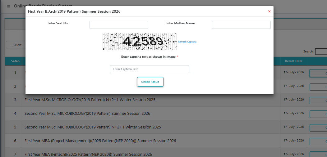 SPPU Result