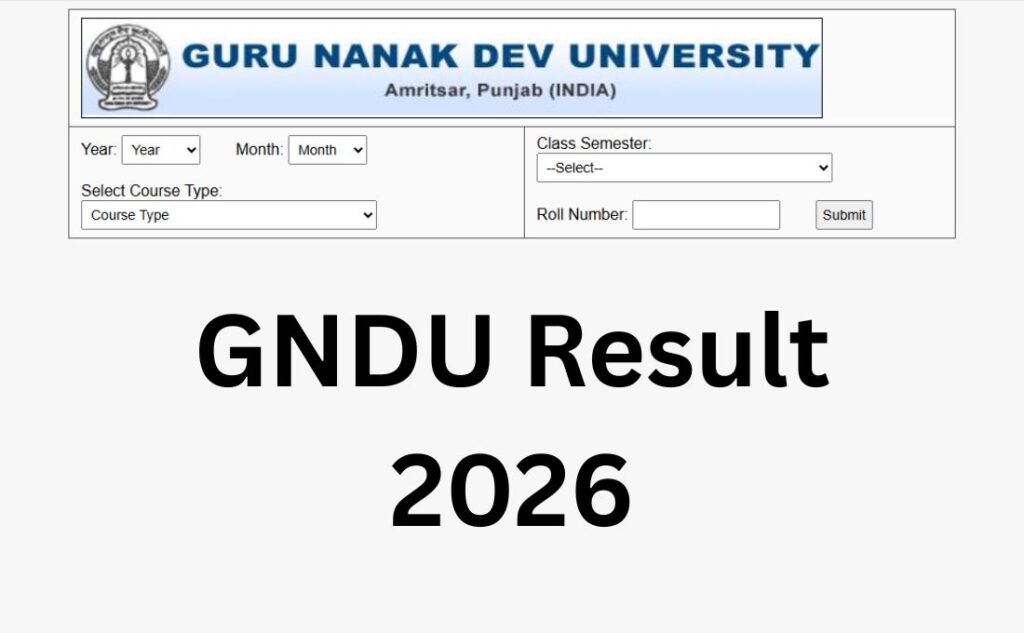 GNDU Result 2026