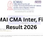 ICMAI CMA Inter, Final Result 2026