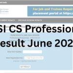 ICSI CS Professional Result June 2026