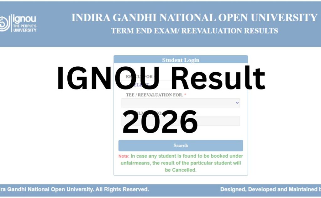 IGNOU Result 2026