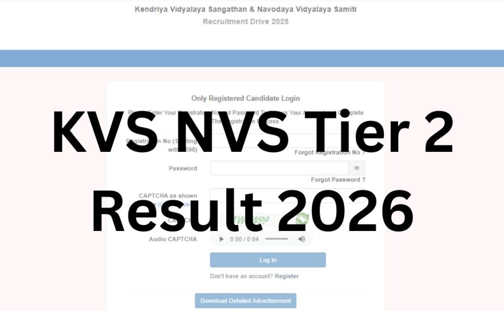 KVS NVS Tier 2 Result 2026