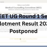NEET UG Round 1 Seat Allotment Result 2026 Postponed