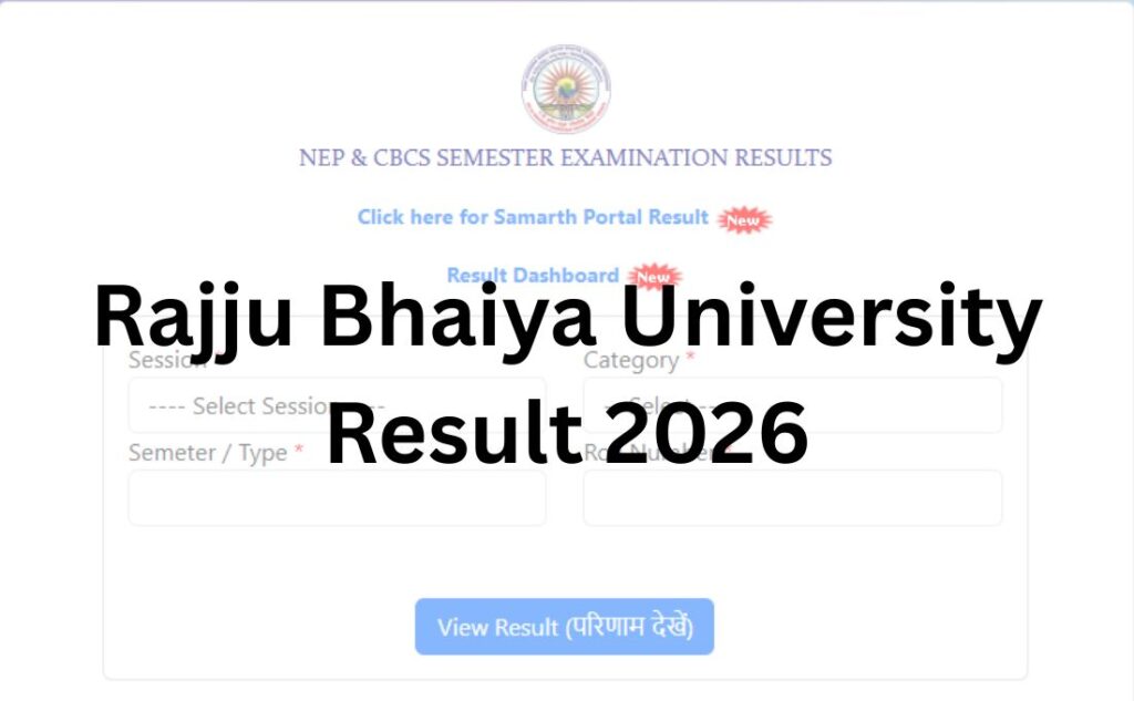 Rajju Bhaiya University Result 2026