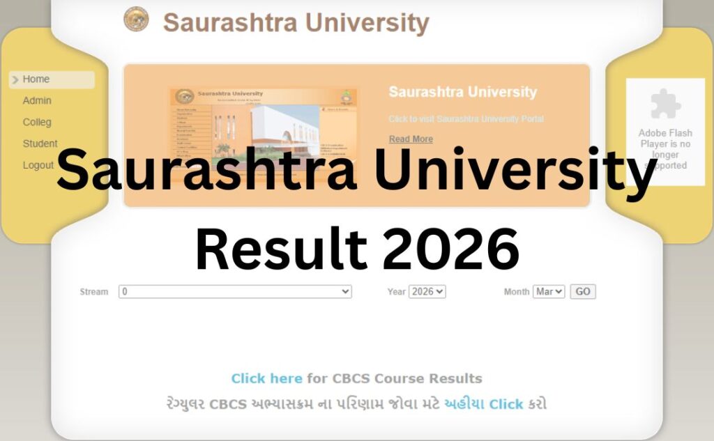 Saurashtra University Result 2026