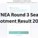 TNEA Round 3 Seat Allotment Result 2026